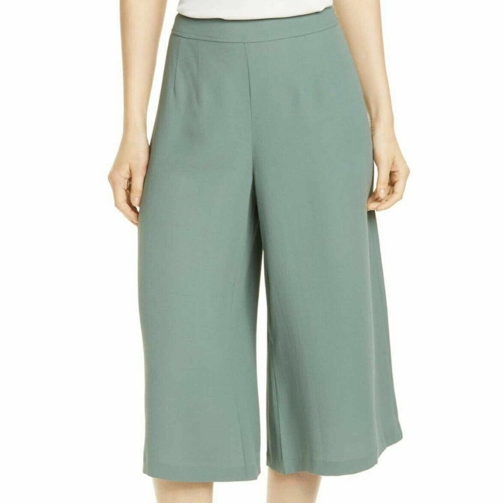 Eileen Fisher Silk Georgette Crepe Culottes Pant Size 14